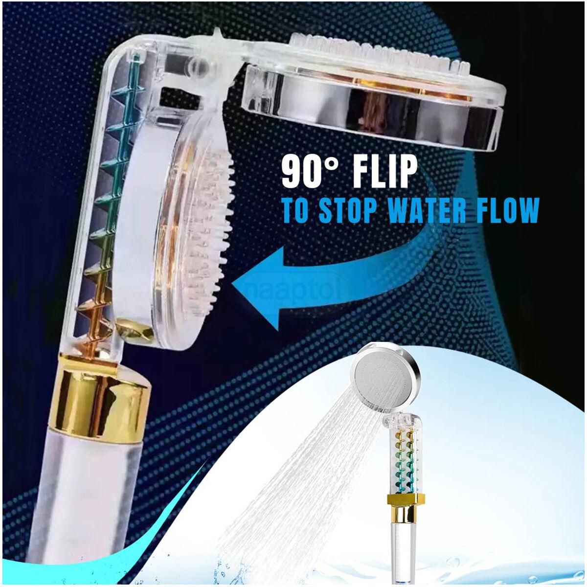 Powerful High Pressure Designer Flip Shower